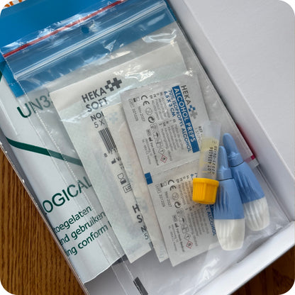Basic finger-prick test for blood analysis - 9 biomarkers